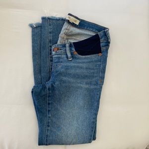 Madewell Maternity Raw Hem Skinny Jeans